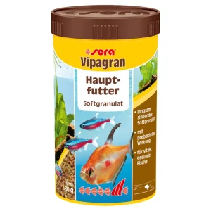 Markenprodukt Sera Vipagran Nature, Hauptfutter-Granulat, 250 ml